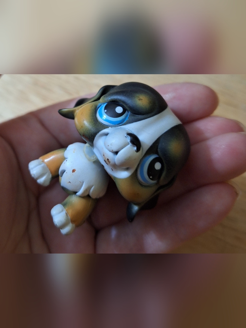 Littlest Pet Shop Black St BERNARD Dog  #145